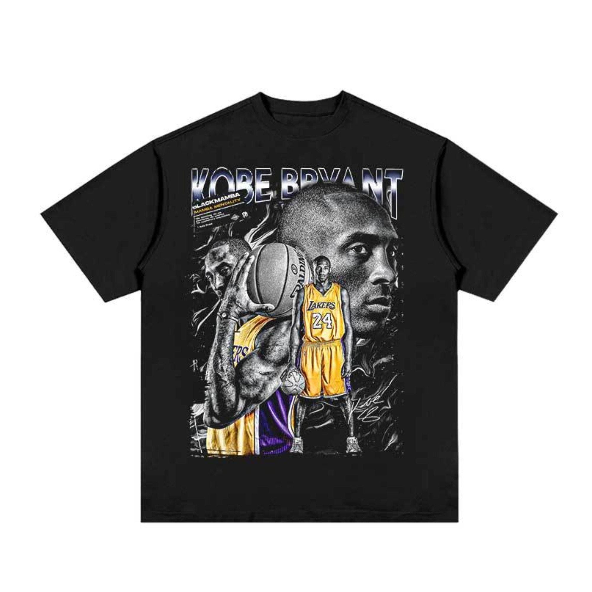  Kobe Bryant VINTAGE OVERSIZE Graphic Tee - STREETWEAR