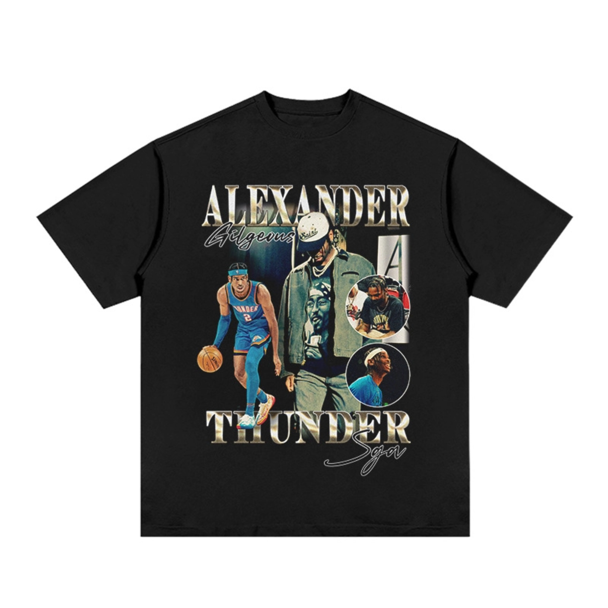  Shai Gilgeous-Alexander Image Pure Cotton Graphic Tee - STREETWEAR