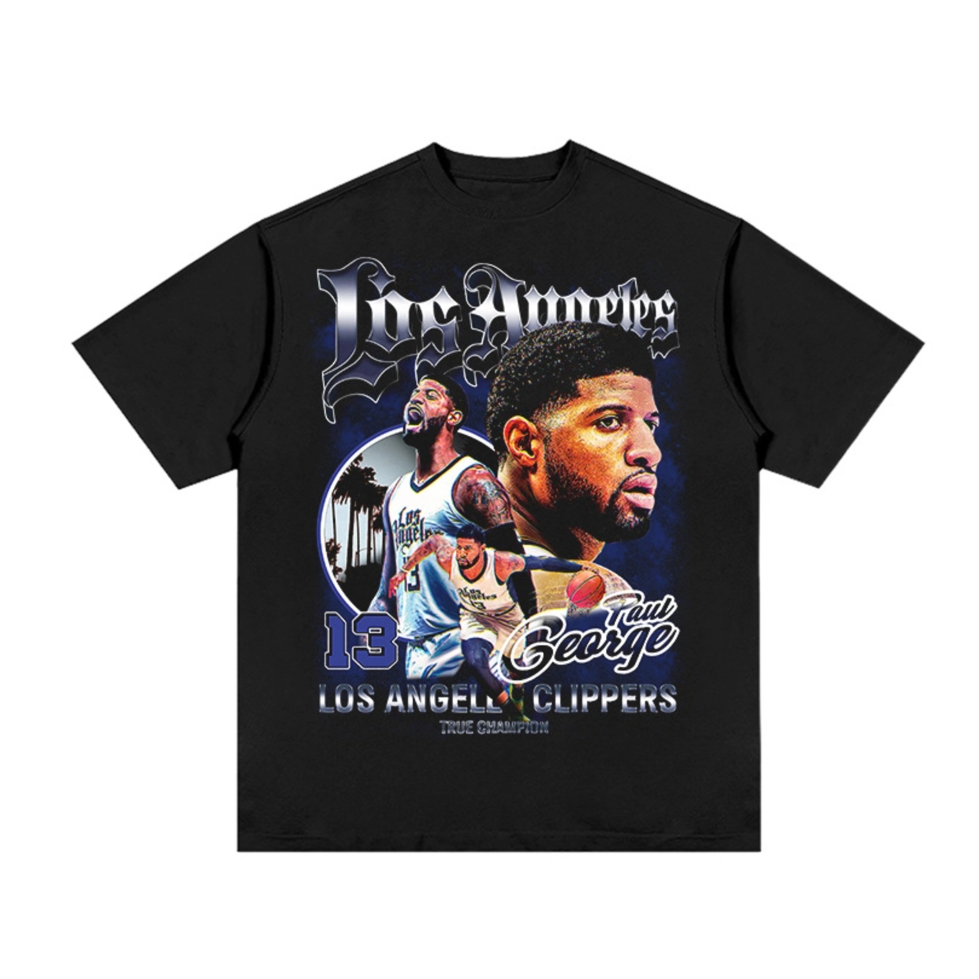  Paul George Image Pure Cotton Graphic Tee - STREETWEAR